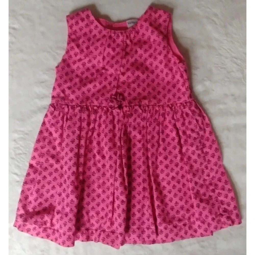 Dress 12 Month Girls Carters Baby Girls pink sleeveless infant wear Lined